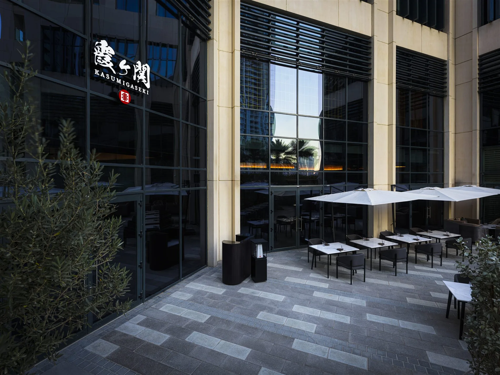 Kasumigaseki exterior terrace at Vida Emirates Hills